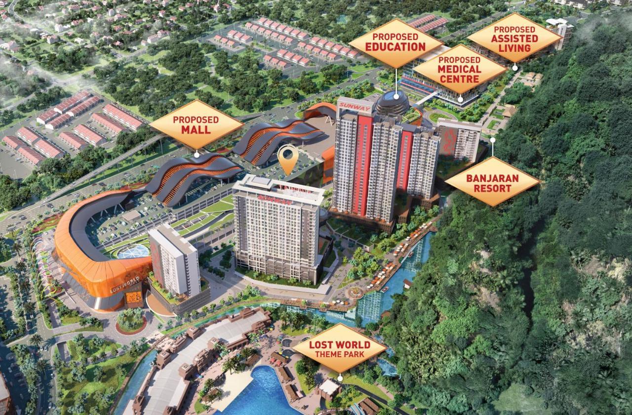Ipoh Tambun Lost World Sunway Onsen Suites Luna 2R2B 8Paxs Екстериор снимка